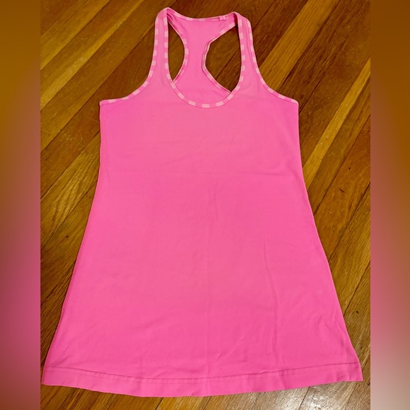Lululemon athletica Pink Fitted Racerback Tank Top - Picture 2 of 6